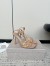 Jimmy Choo Ixia Sandals 95mm in Beige Patent Calfskin