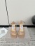 Jimmy Choo Ixia Sandals 95mm in Beige Patent Calfskin