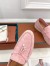 Loro Piana Women's Summer Charms Walk Loafers in Pink Suede Leather