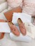 Loro Piana Women's Summer Charms Walk Loafers in Sorbet Pink Suede Leather