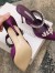 Manolo Blahnik Lurum Crystal 90mm Mules In Purple Satin