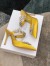 Manolo Blahnik Lurum Crystal 90mm Mules In Yellow Satin