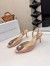 Manolo Blahnik Hangisi 70 Slingback Pumps in Champagne Satin