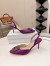 Manolo Blahnik Hangisi 70 Slingback Pumps in Fuchsia Satin
