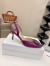 Manolo Blahnik Hangisi 70 Slingback Pumps in Fuchsia Satin