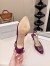 Manolo Blahnik Hangisi 70 Slingback Pumps in Fuchsia Satin