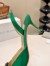 Manolo Blahnik Hangisi 70 Slingback Pumps in Green Satin