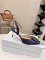 Manolo Blahnik Hangisi 70 Slingback Pumps in Navy Blue Satin