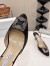Manolo Blahnik Hangisi 70 Slingback Pumps in Black Satin