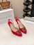 Manolo Blahnik Hangisi 70 Slingback Pumps in Red Satin