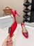 Manolo Blahnik Hangisi 70 Slingback Pumps in Red Satin