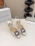 Manolo Blahnik Hangisi 70 Slingback Pumps in White Satin
