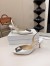 Manolo Blahnik Hangisi 70 Slingback Pumps in White Satin