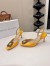 Manolo Blahnik Hangisi 70 Slingback Pumps in Yellow Satin