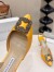 Manolo Blahnik Hangisi 70 Slingback Pumps in Yellow Satin