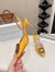 Manolo Blahnik Hangisi 70 Slingback Pumps in Yellow Satin