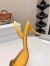 Manolo Blahnik Hangisi 70 Slingback Pumps in Yellow Satin