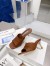 Manolo Blahnik Picoux 70mm Sandals In Brown Lambskin