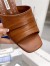 Manolo Blahnik Picoux 70mm Sandals In Brown Lambskin