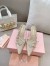 Miu Miu Slingback Pumps 55mm in Sand Patent Leather with Buckles