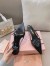 Miu Miu Slingback Pumps 55mm in Black Patent Leather with Buckles