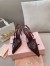 Miu Miu Slingback Pumps 105mm in Bordeaux Patent Leather with Buckles