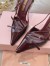 Miu Miu Slingback Pumps 105mm in Bordeaux Patent Leather with Buckles