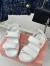 Miu Miu Women's Sandals in White Matelasse Nappa Leather