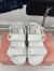 Miu Miu Women's Sandals in White Matelasse Nappa Leather