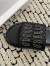 Miu Miu Women's Slides in Black Raffia-effect Woven Fabric