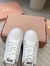 Miu Miu Women's Sneakers in White Denim