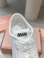 Miu Miu Women's Sneakers in White Denim