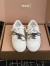 Miu Miu Gymnasium Sneakers in White Mesh and Suede 