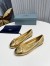 Prada Ballerinas in Gold Nappa Leather