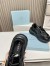 Prada Men's Sneakers in Black Leather with Bike Fabric