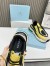 Prada Men's Sneakers in Multicolor Leather with Bike Fabric