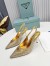 Prada Slingbacks Pumps 85mm in Satin with Crystals