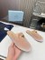Prada Women's Slippers in Nude Velvet