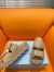 Prada Women's Sandals in Beige Padded Nappa Leather