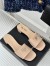Prada Heeled Sandals 35mm in Beige Saffiano Leather