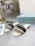 Prada Women's Embroidered Fabric Slides