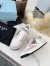 Prada District Sneakers in White and Pink Calfskin