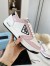 Prada District Sneakers in White and Pink Calfskin