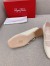 Roger Vivier Tres Vivier Strass Buckle Mini Babies Ballerinas in White Patent Leather