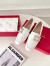 Roger Vivier Mini Broche Buckle Loafers in White Patent Leather