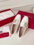 Roger Vivier Mini Broche Buckle Loafers in White Patent Leather