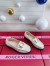 Roger Vivier Metal Buckle Morsetto Loafers in White Patent Leather