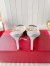 Roger Vivier Trompette Metal Buckle Mules in Silver Metallic Leather