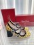 Roger Vivier Tres Vivier Strass Buckle Mini Babies Pumps in Yellow Fabric