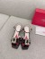 Roger Vivier Virgule Mini Broche Vivier Buckle Sandals in Black Patent Leather